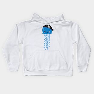 Pirate Jellyfish, Cute Jellyfish, Little Jellyfish Kids Hoodie